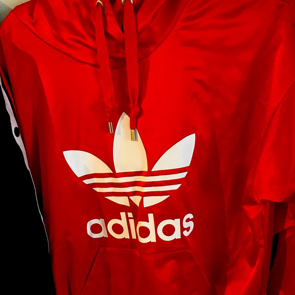 Red Adidas hoodie